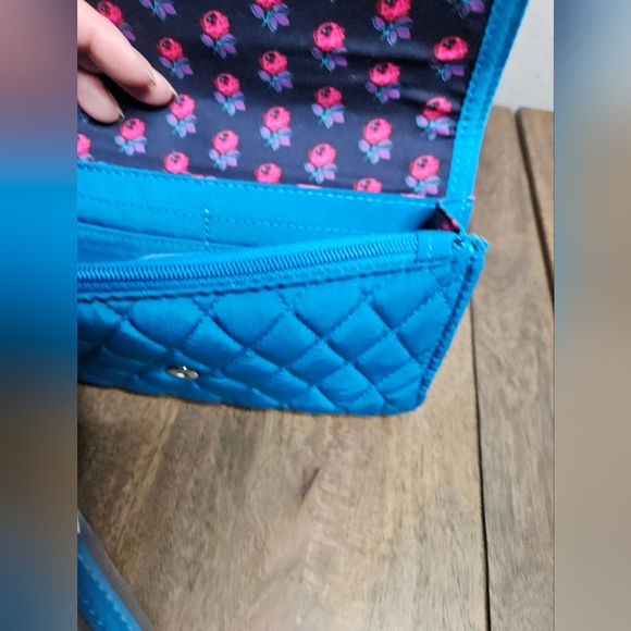 Vera Bradley Quilted Wallet Wristlet Bahama Bay - Picture 13 of 15